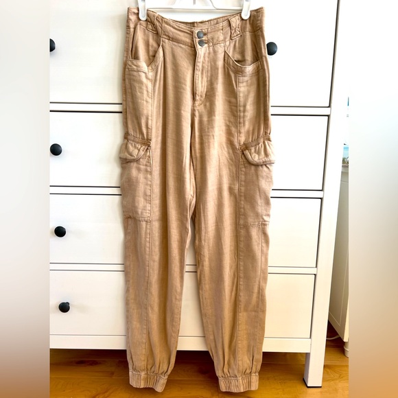 American Eagle linen cargo pants - Picture 1 of 9
